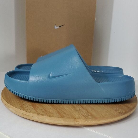 Nike Calm Slide Sandals Smoky Blue Men's Size 13 Women's 14 NWT - Picture 2 of 11